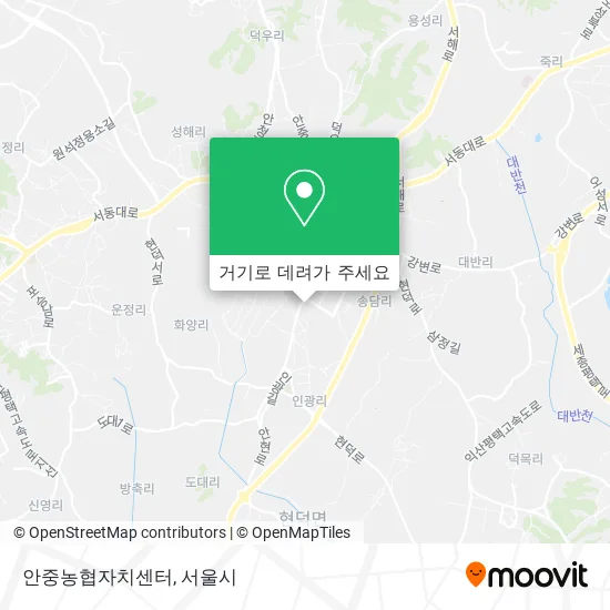안중농협자치센터 지도