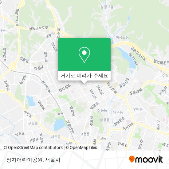 정자어린이공원 지도