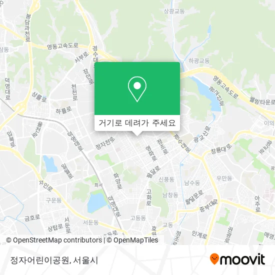 정자어린이공원 지도