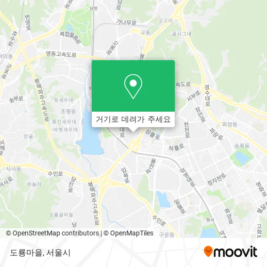 도룡마을 지도