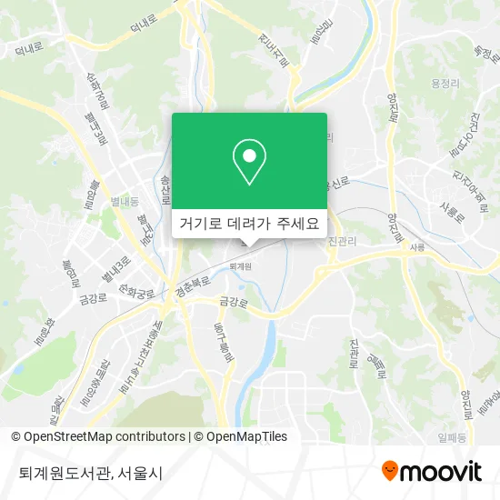 퇴계원도서관 지도