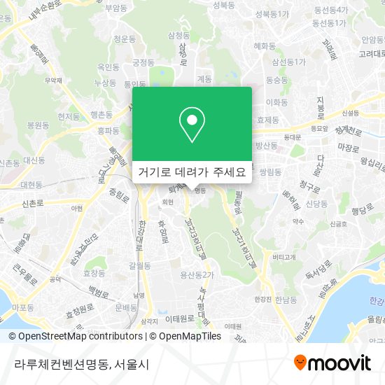 라루체컨벤션명동 지도