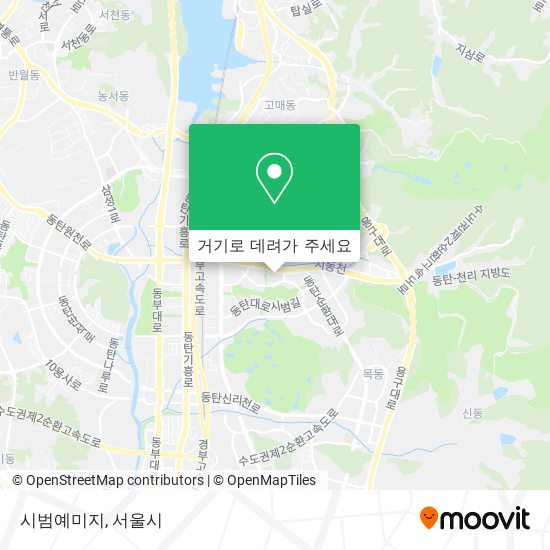 시범예미지 지도
