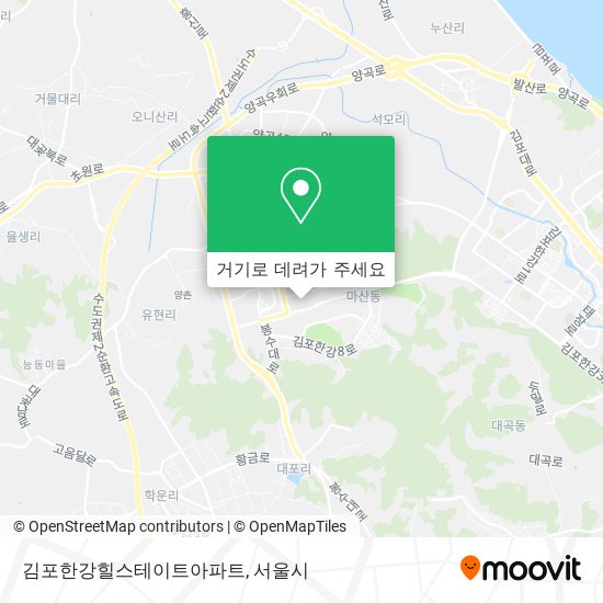 김포한강힐스테이트아파트 지도