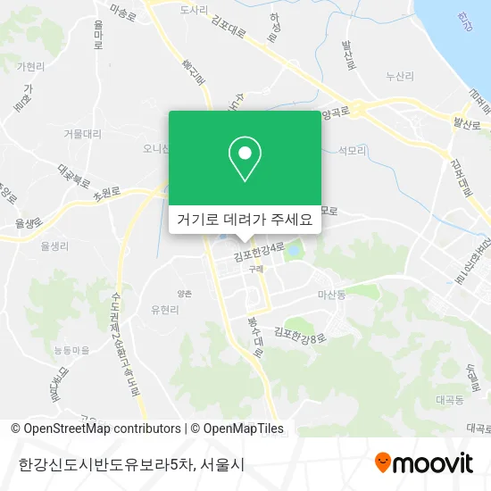 한강신도시반도유보라5차 지도