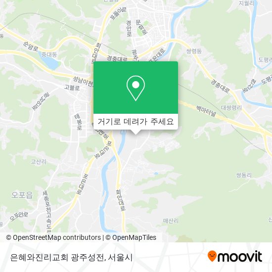 은혜와진리교회 광주성전 지도