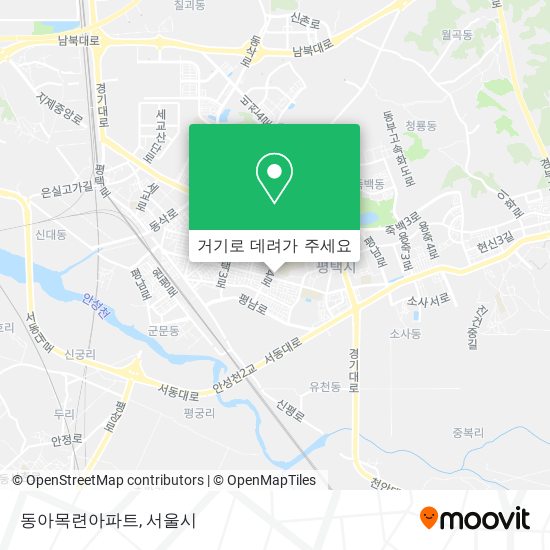 동아목련아파트 지도