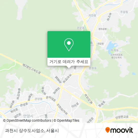 과천시 상수도사업소 지도