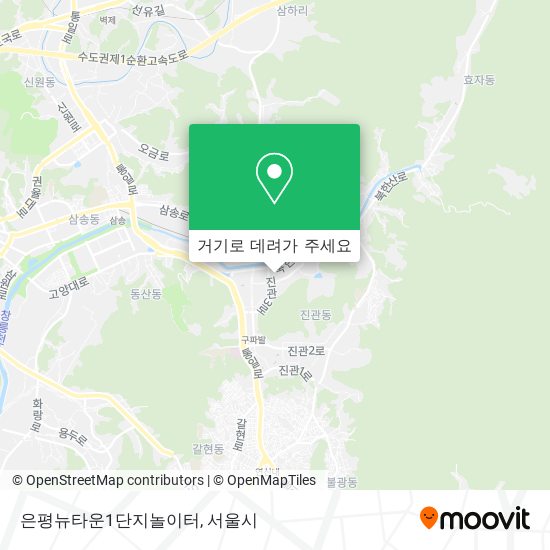 은평뉴타운1단지놀이터 지도