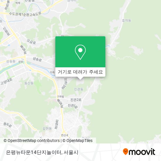 은평뉴타운14단지놀이터 지도