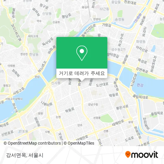 강서면옥 지도