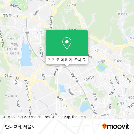 만나교회 지도