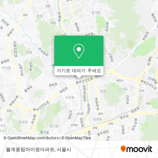 월계풍림아이원아파트 지도