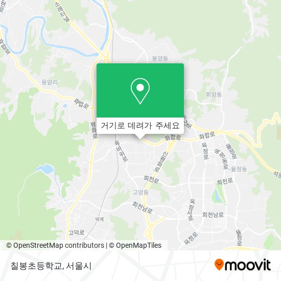 칠봉초등학교 지도
