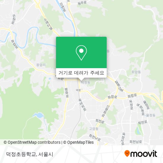 덕정초등학교 지도