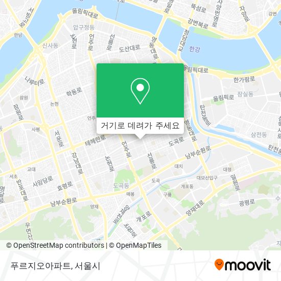 푸르지오아파트 지도