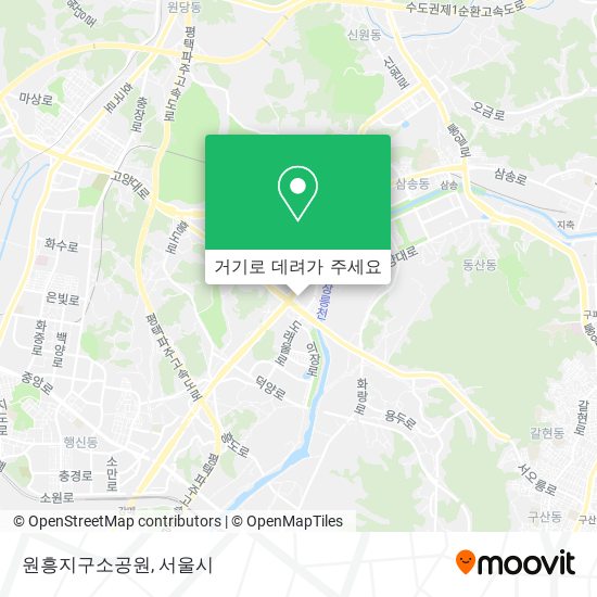 원흥지구소공원 지도