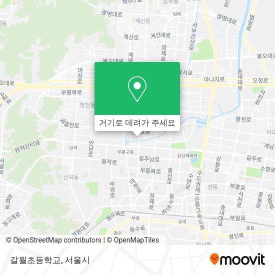 갈월초등학교 지도