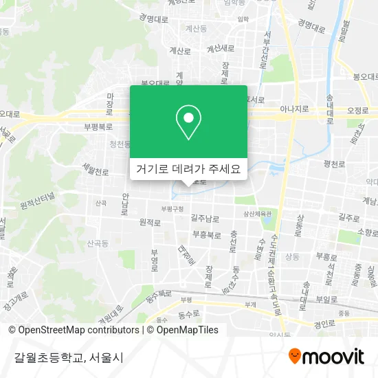갈월초등학교 지도
