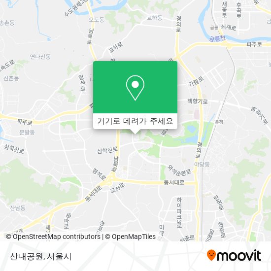 산내공원 지도