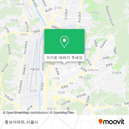 통보아파트 지도