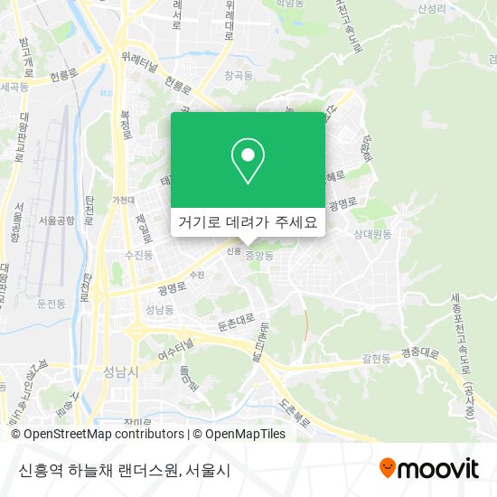 신흥역 하늘채 랜더스원 지도