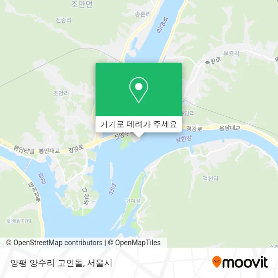 양평 양수리 고인돌 지도