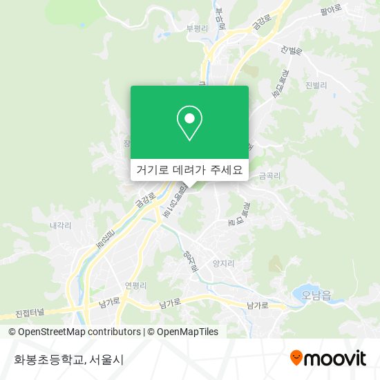 화봉초등학교 지도