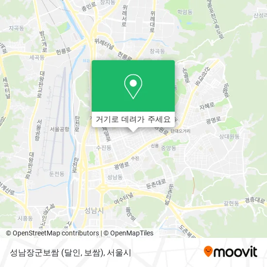 성남장군보쌈 (달인, 보쌈) 지도