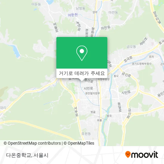 다온중학교 지도