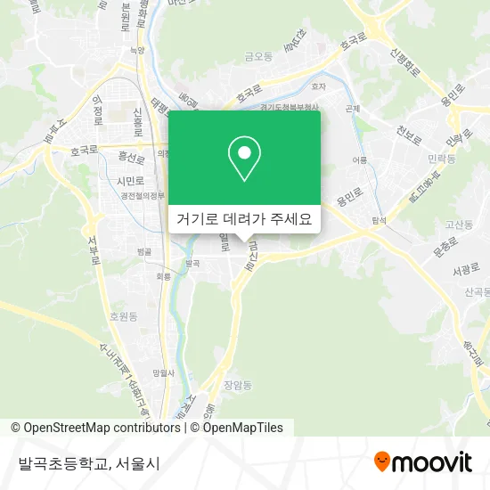 발곡초등학교 지도