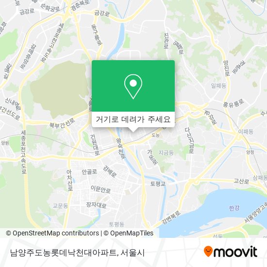 남양주도농롯데낙천대아파트 지도
