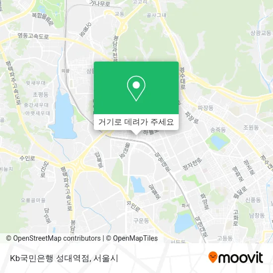 Kb국민은행 성대역점 지도