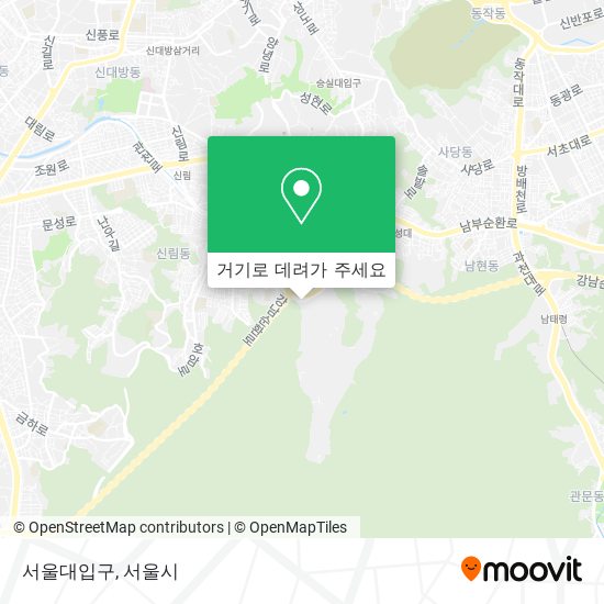 서울대입구 지도