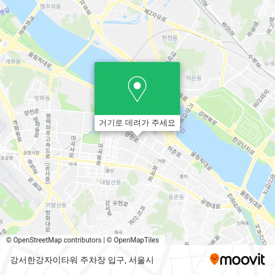 강서한강자이타워 주차장 입구 지도