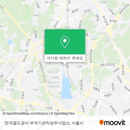 한국철도공사 부곡기관차승무사업소 지도