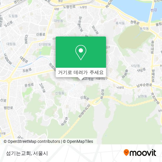 섬기는교회 지도