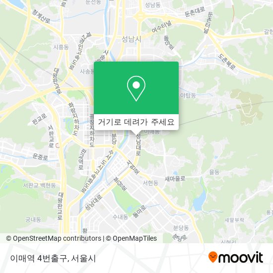 이매역 4번출구 지도