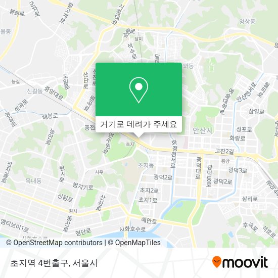 초지역 4번출구 지도