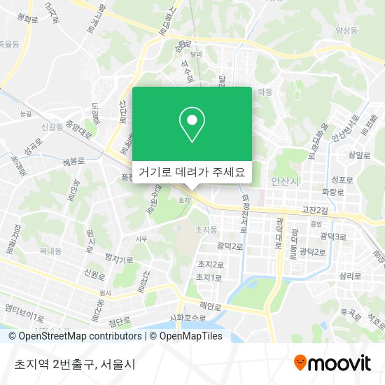 초지역 2번출구 지도