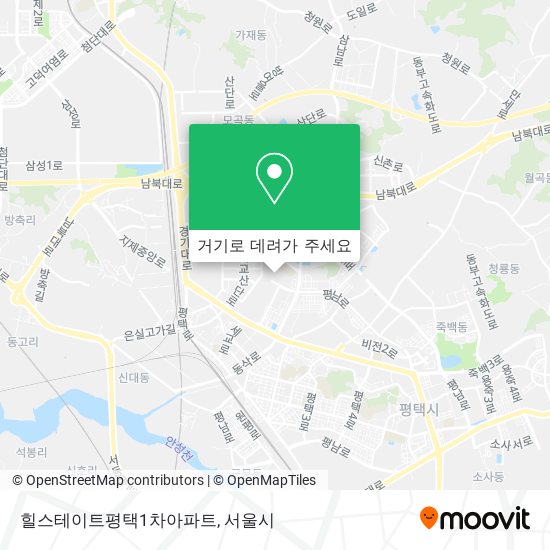힐스테이트평택1차아파트 지도