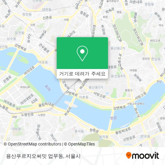 용산푸르지오써밋 업무동 지도