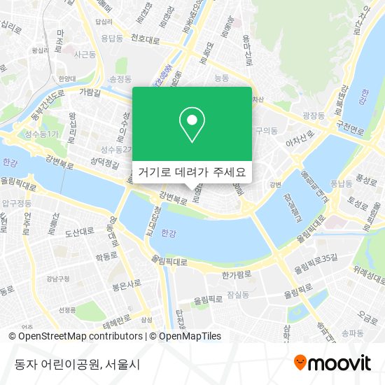 동자 어린이공원 지도