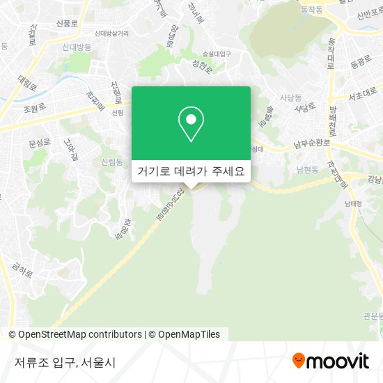 저류조 입구 지도