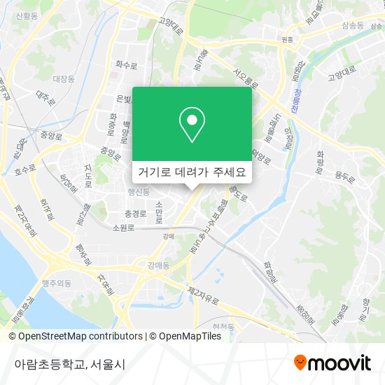 아람초등학교 지도
