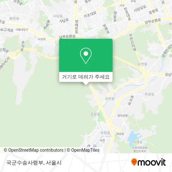 국군수송사령부 지도