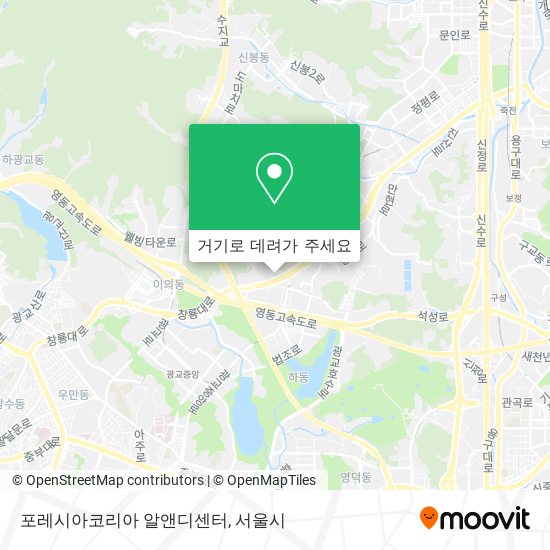 포레시아코리아 알앤디센터 지도