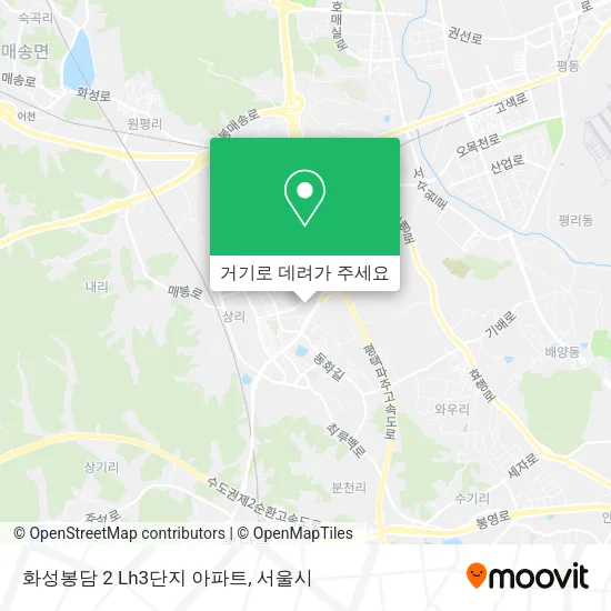 화성봉담 2 Lh3단지 아파트 지도