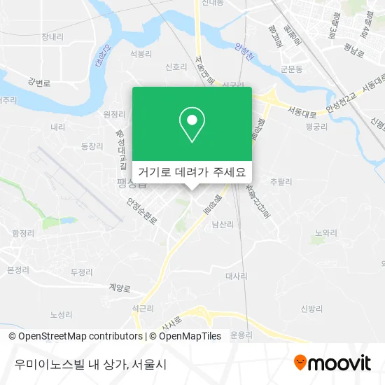 우미이노스빌 내 상가 지도