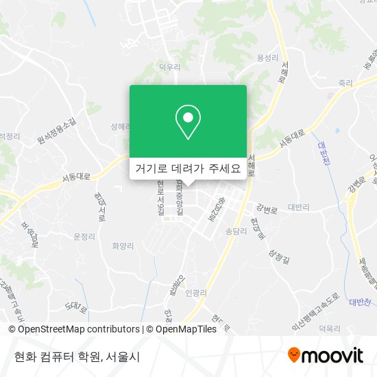 현화 컴퓨터 학원 지도